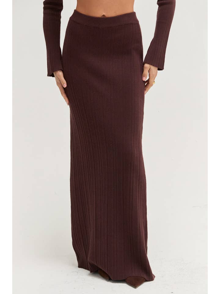 Drea Rib Knit Maxi Skirt