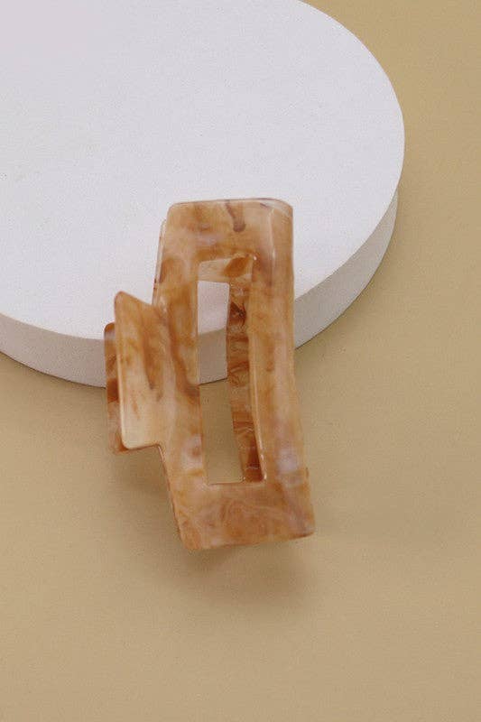 Rectangle Cellulose Hair Claw Clip