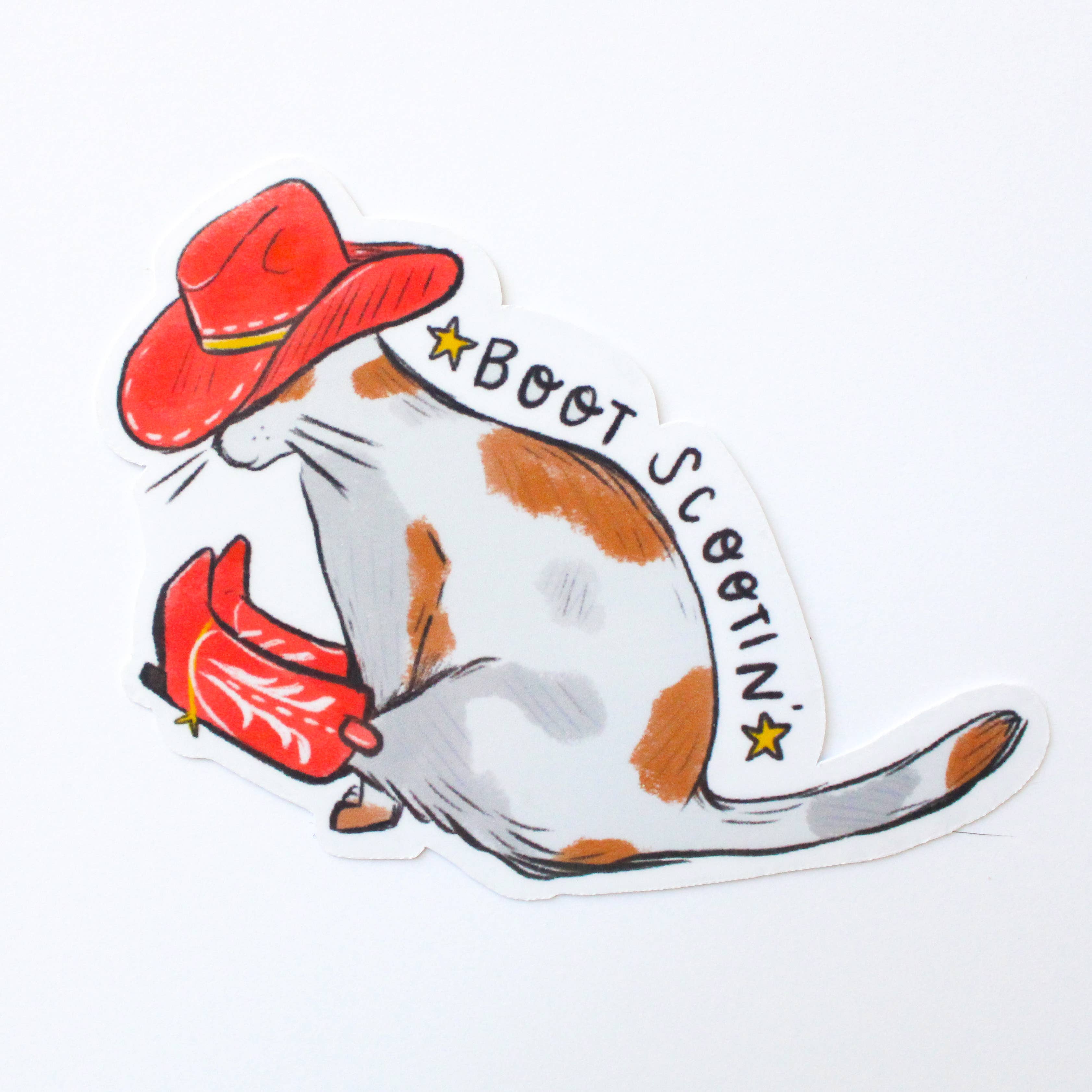Scootin' Kitty Sticker