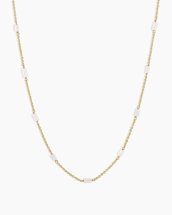 Gorjana Power Birthstone Necklace - March – Adelaide's Boutique