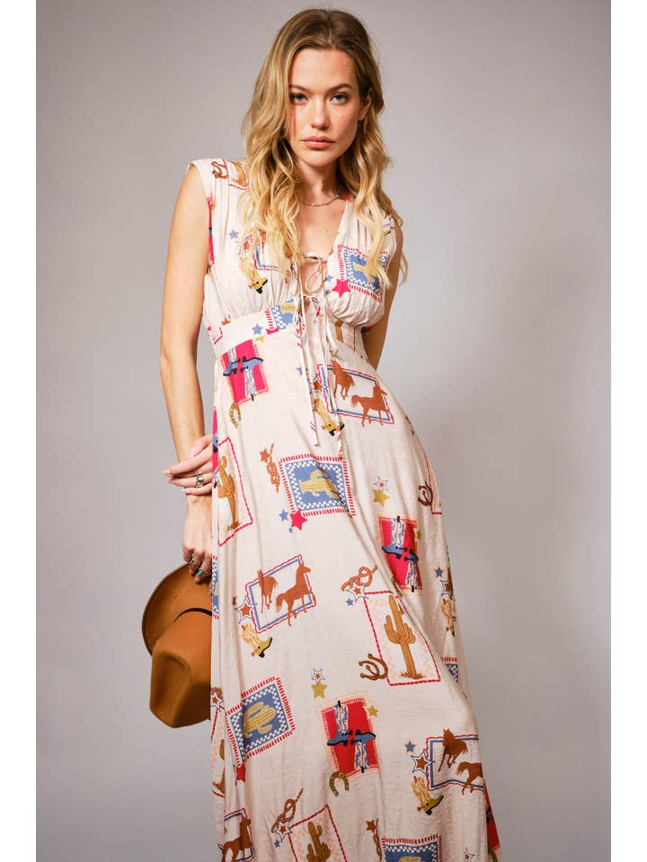 Western Front Maxi Dress