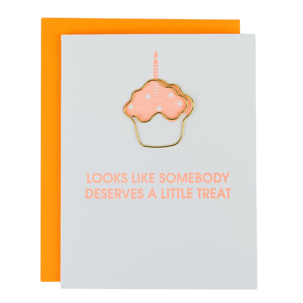 Looks Like Somebody Deserves A Little Treat Paper Clip Card