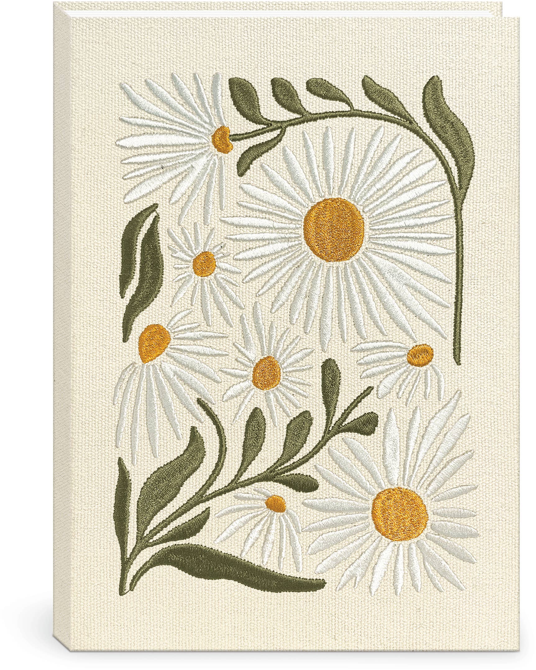 Daisy Flower Market Embroidered Journal