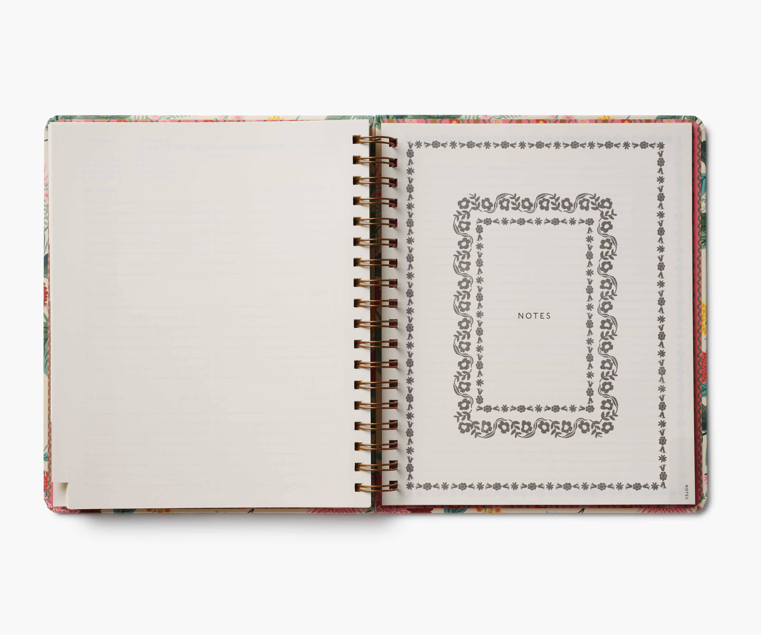 2026 Dahlia 17-Month Academic Hardcover Spiral Planner