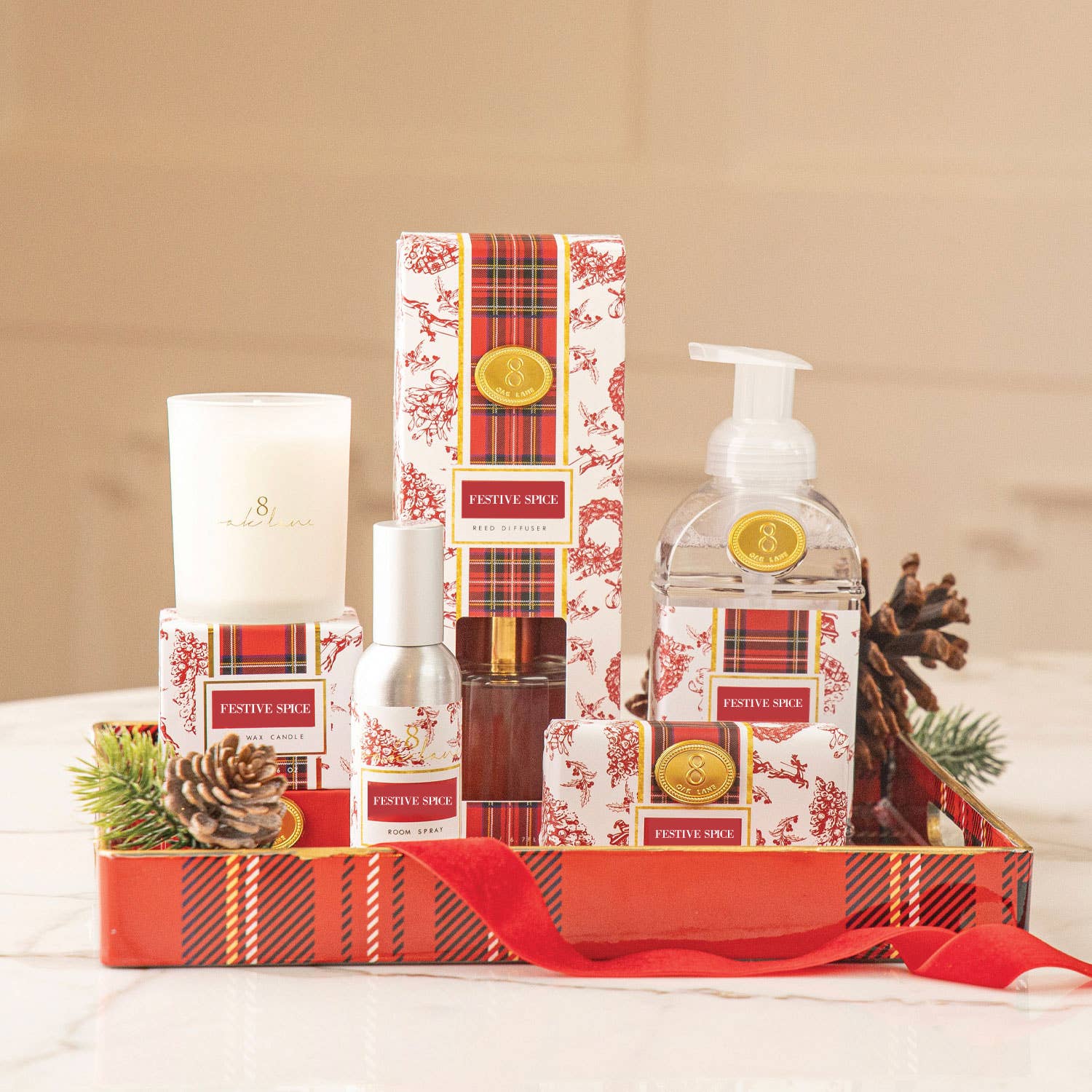 Festive Spice Wrapped Bar Soap
