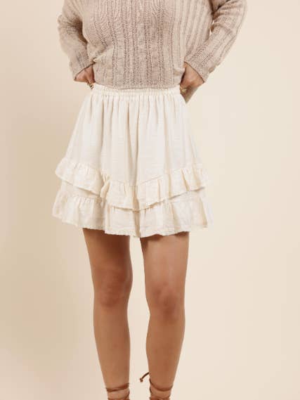 Positivity Ruffle Mini Skirt