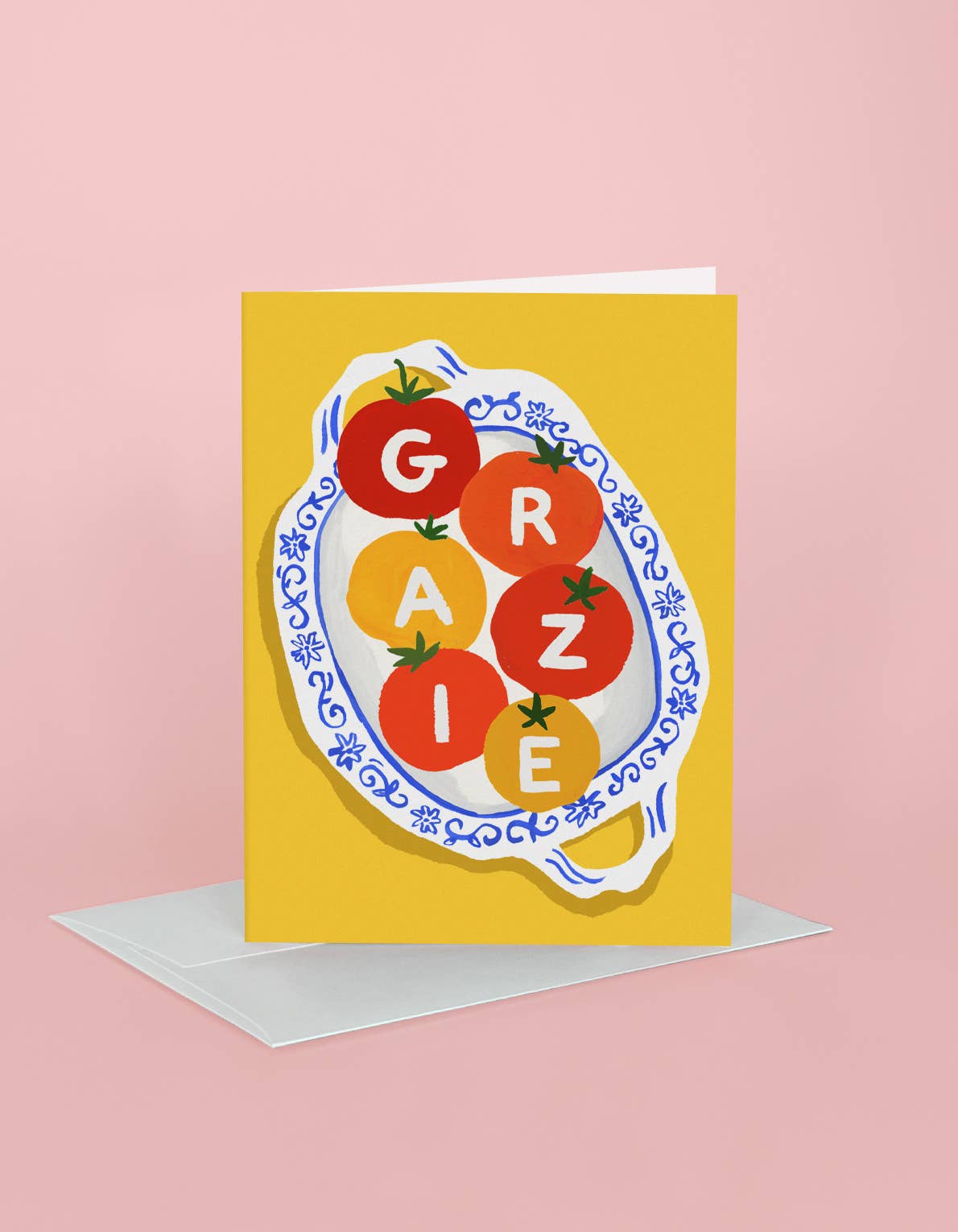 Grazie Tomatoes Thank You Greeting Card