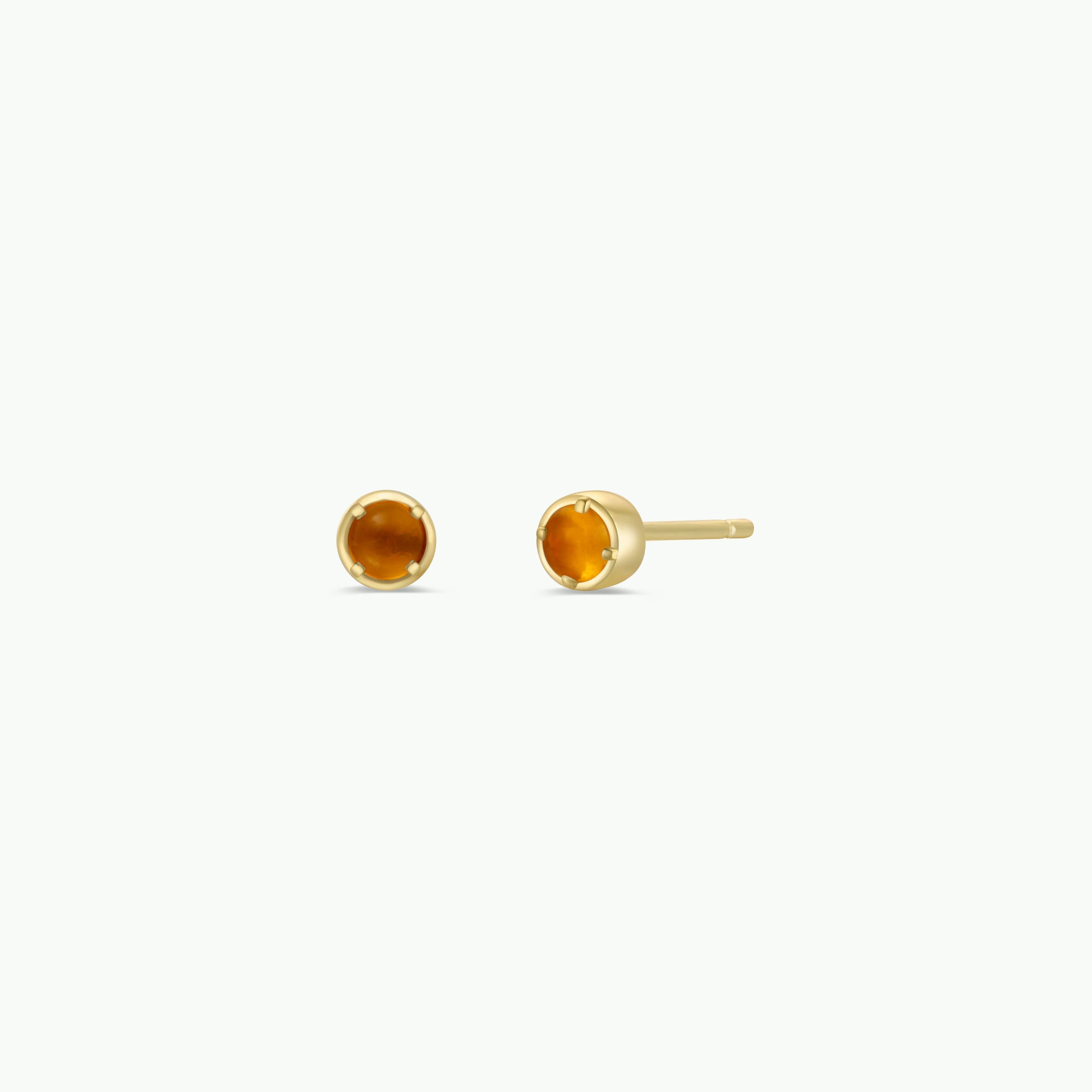 Amber Simple Stud Earrings