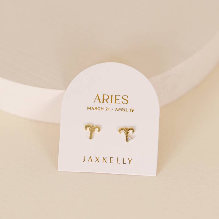 Zodiac Gold Earrings