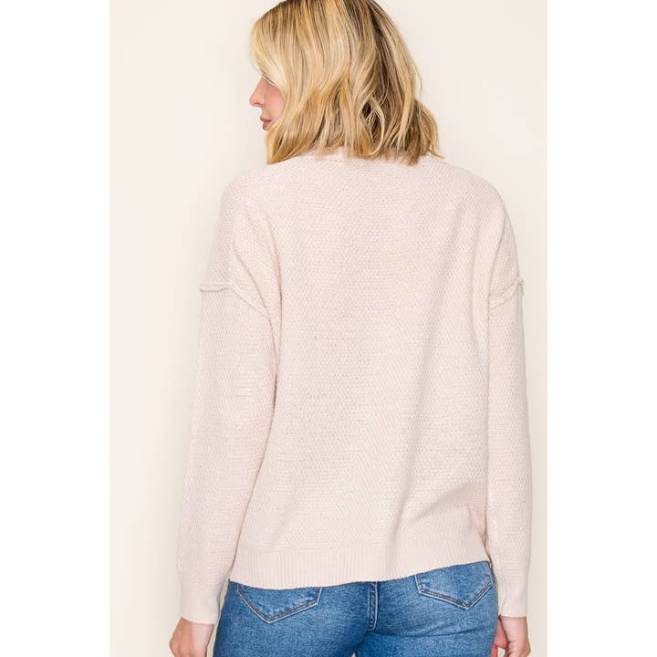 Sweet Nothings Waffle Knite Sweater