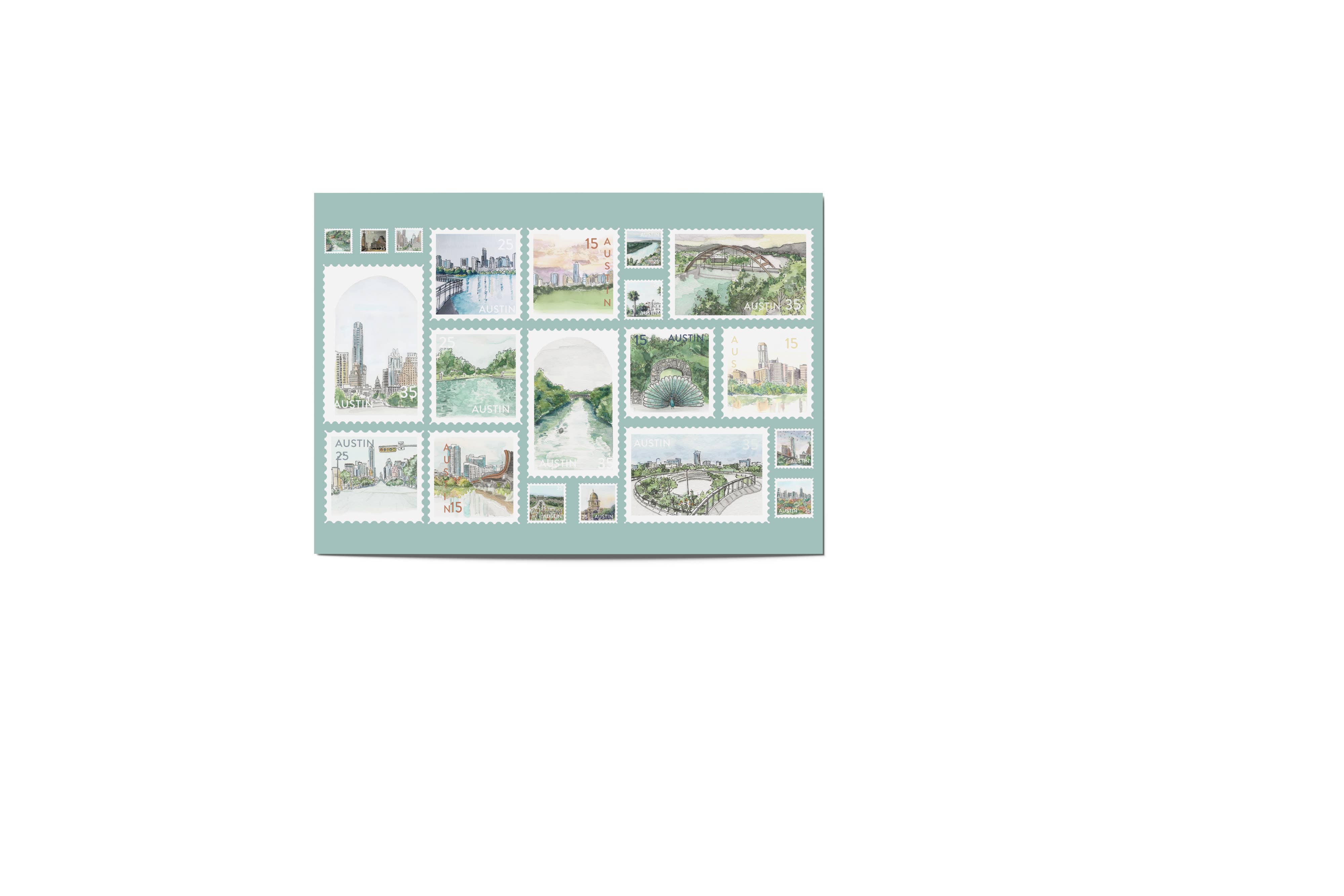 Austin Stamps Postcard