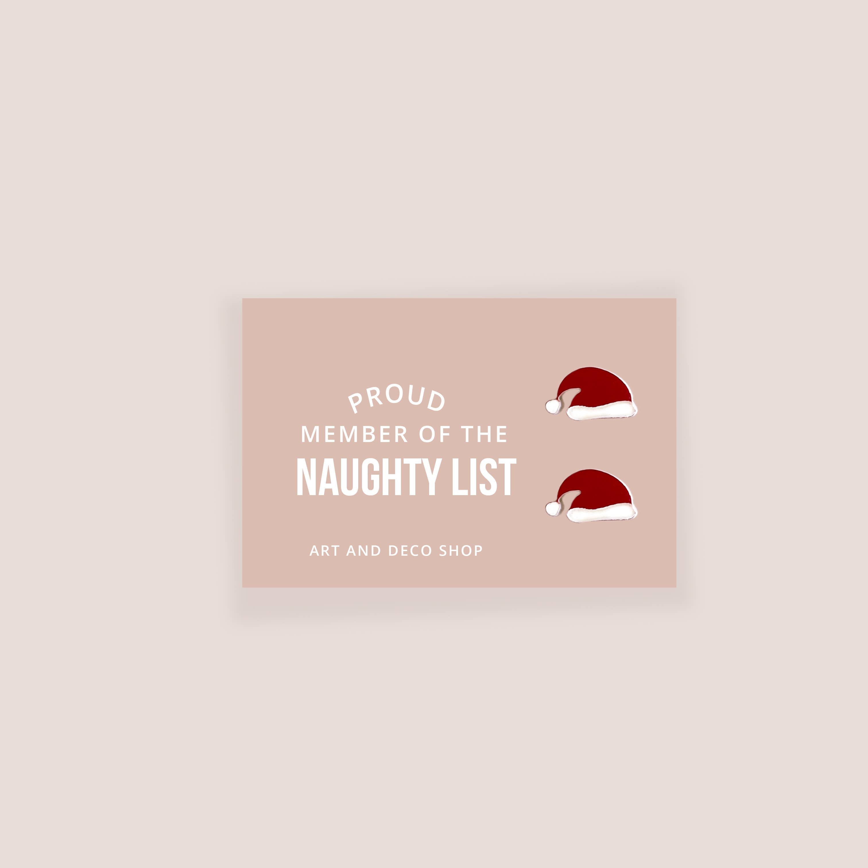 Santa Hat Stud Earrings