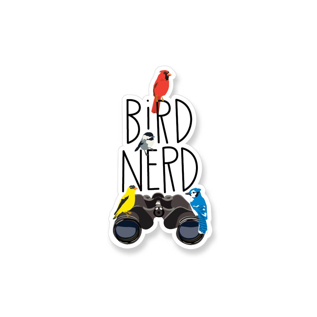 Bird Nerd Sticker