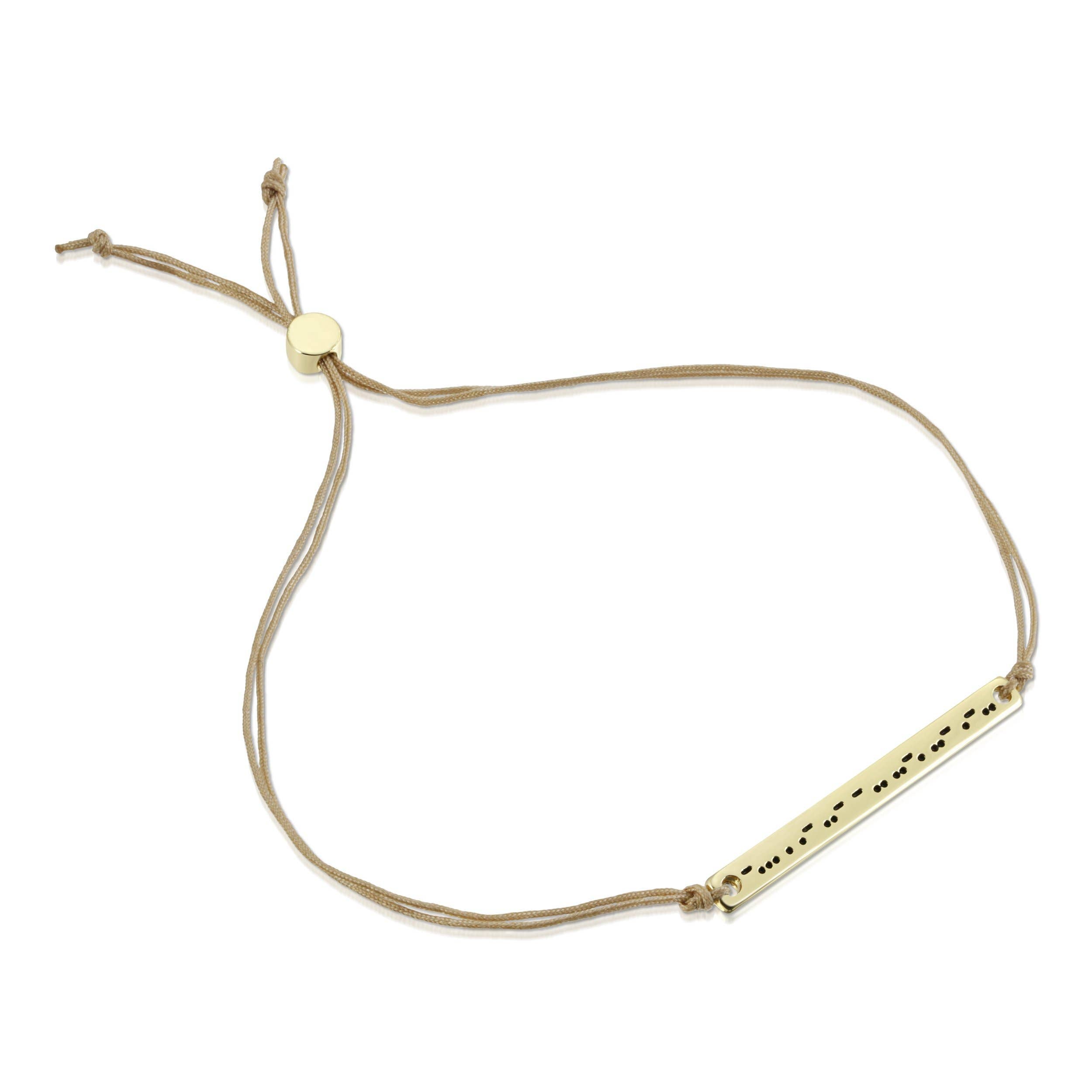 Beautiful Morse Code Bar Bracelet