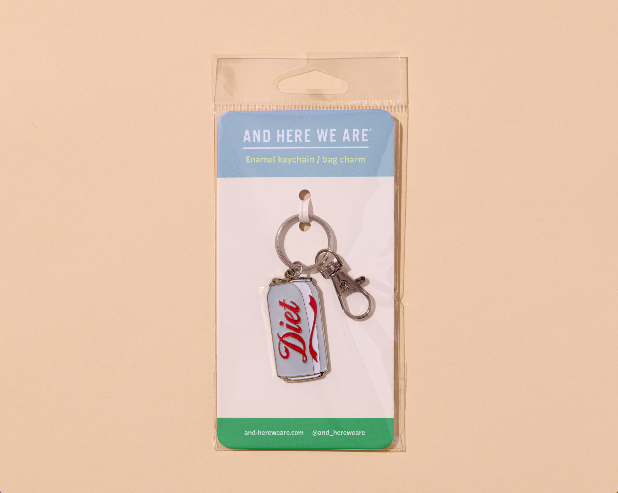 Diet Soda Enamel Keychain