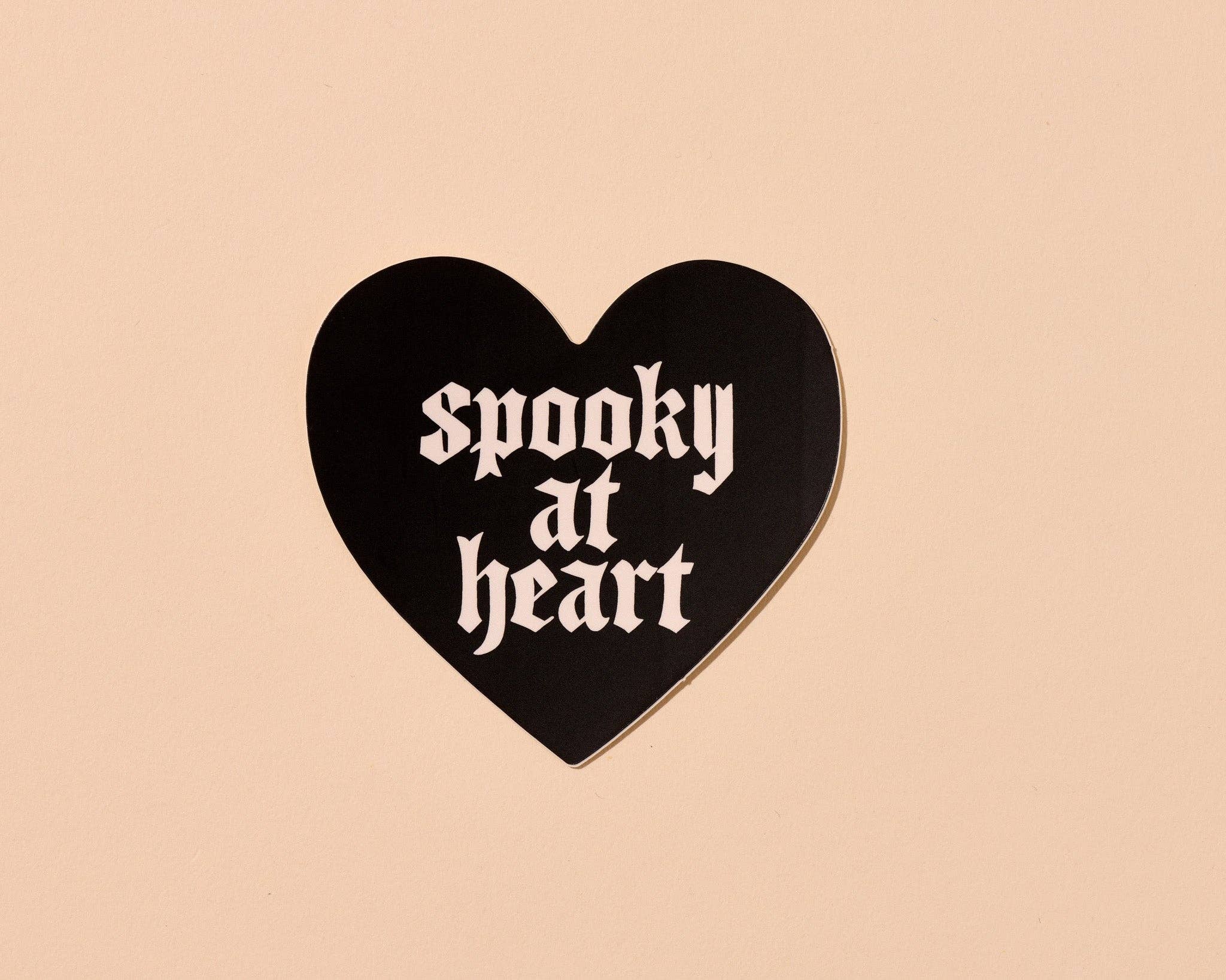 Spooky At Heart Vinyl Sticker