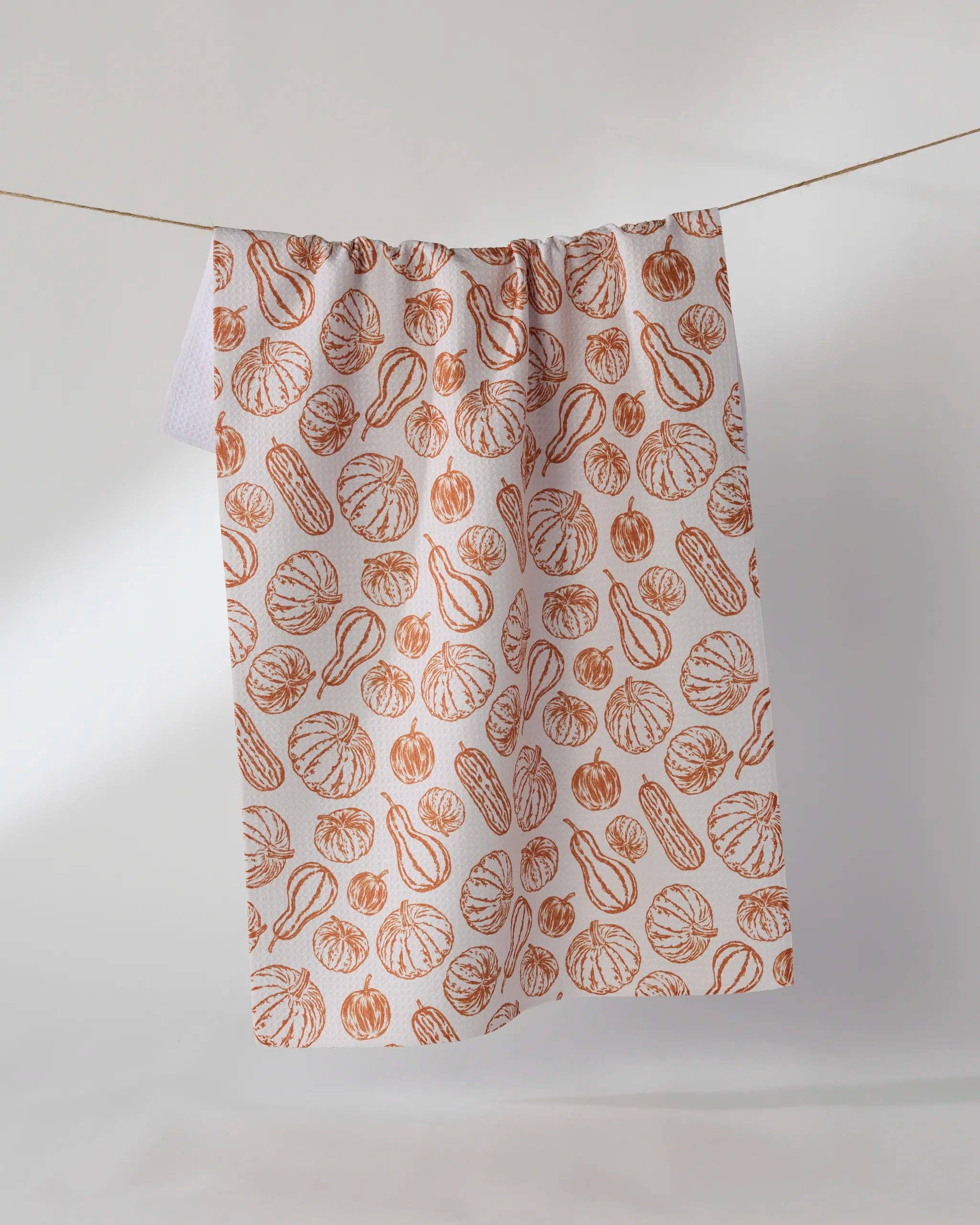 Harvest Sketch Tea Towel