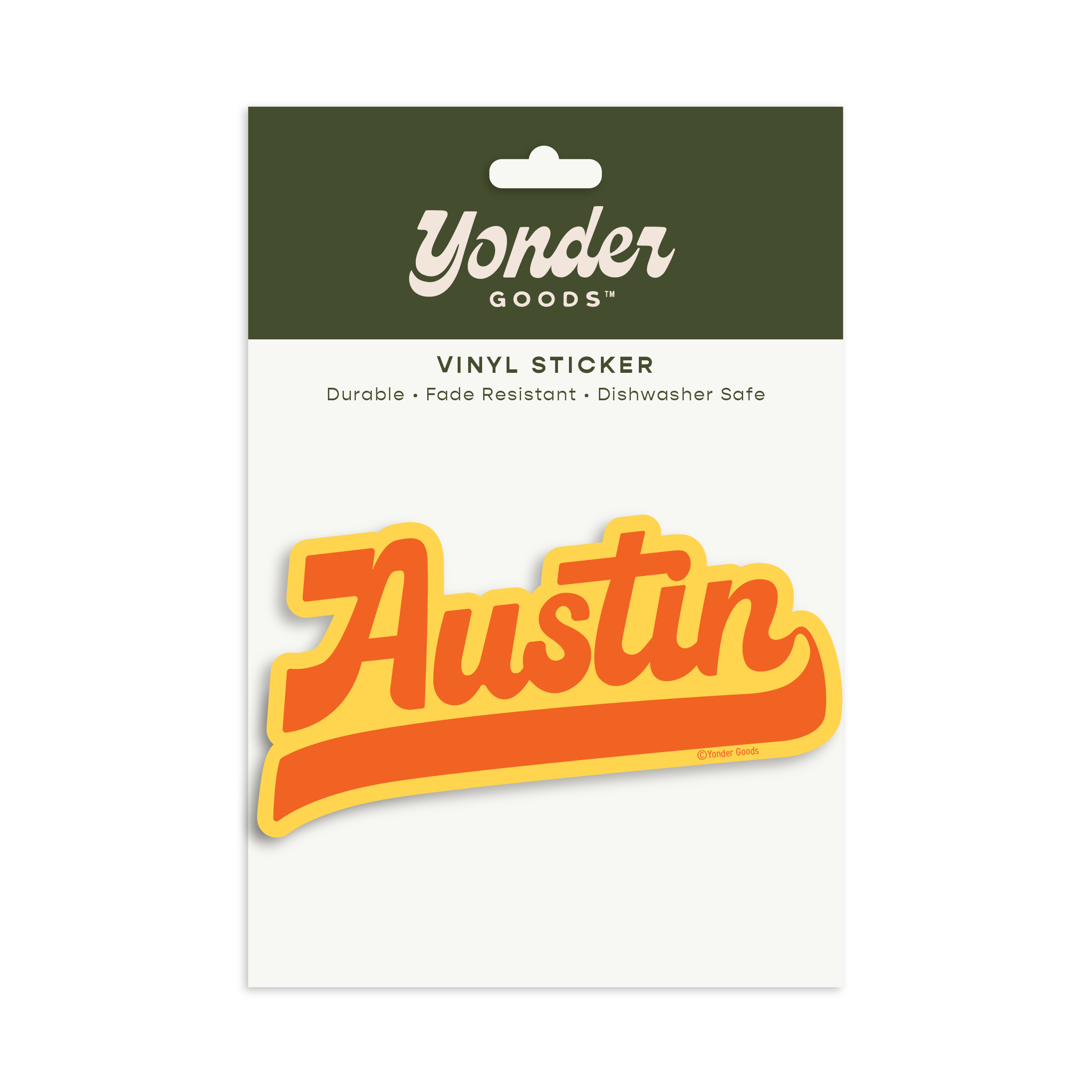 Austin Sticker – Yellow