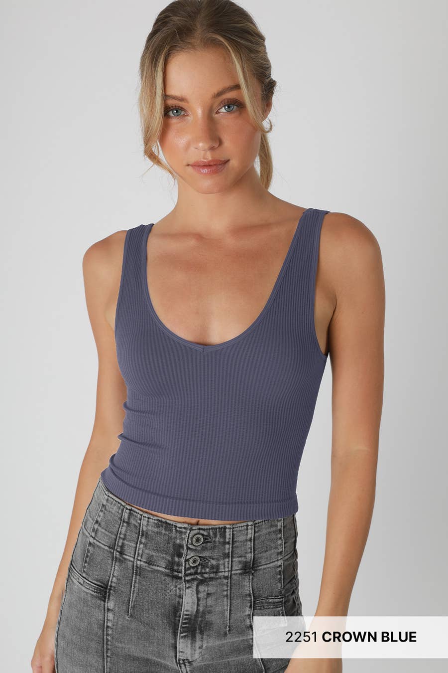 Reversible Ribbed Crop Top