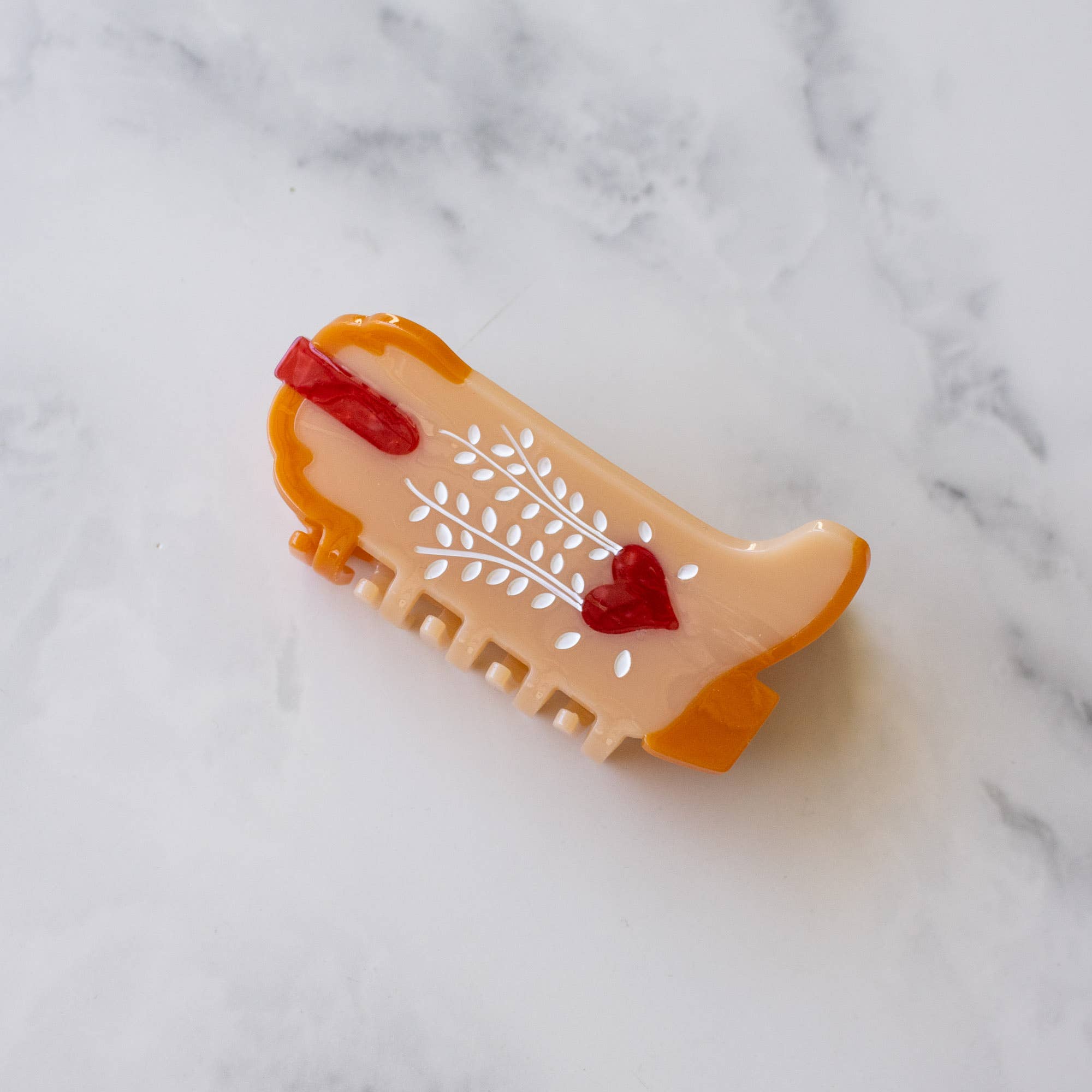 Sweet Heart Cowboy Boot Hair Clip