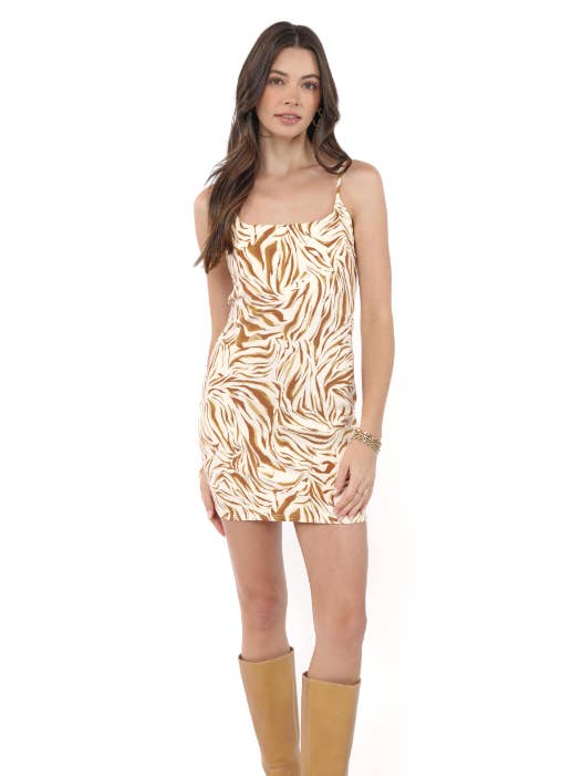 City Boheme Zebra Mini Dress