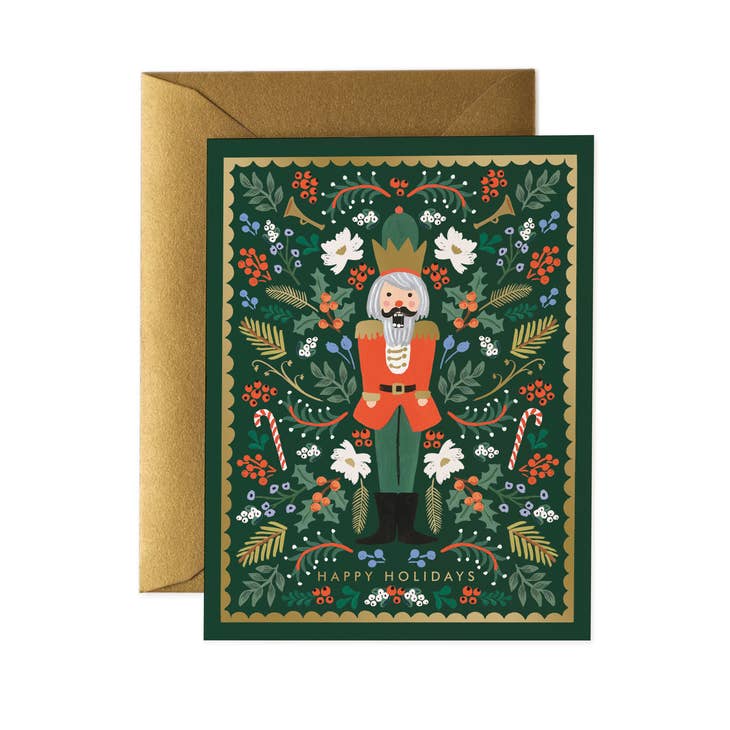Evergreen Nutcracker Card
