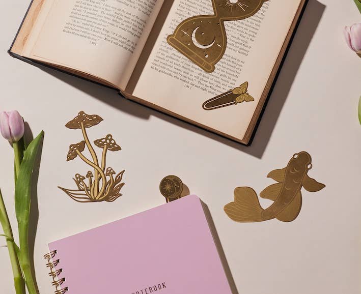 Mushroom Metal Bookmark