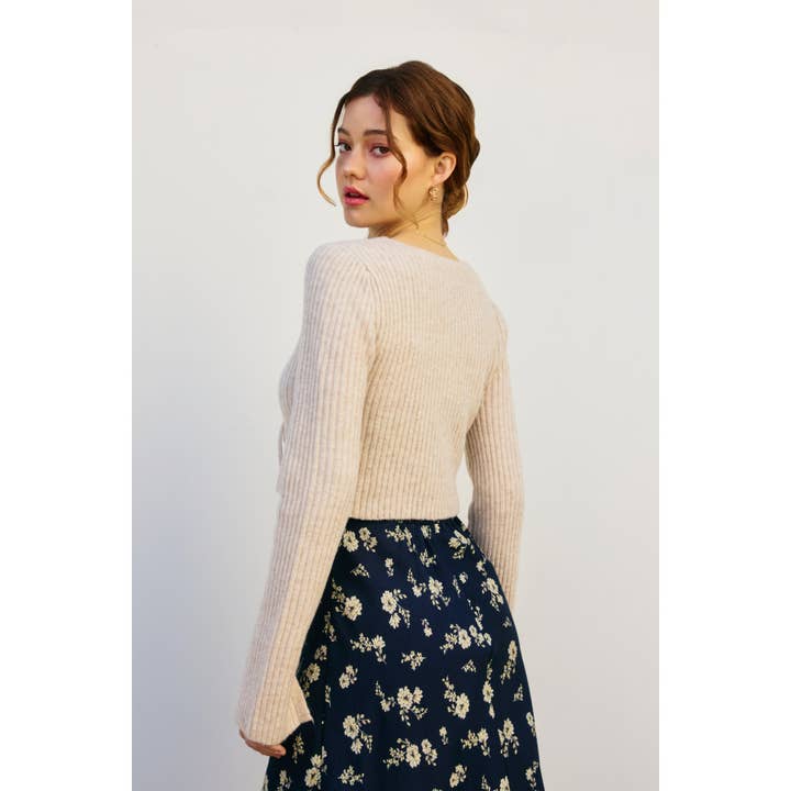 Fall For Me Sweater - Oatmeal