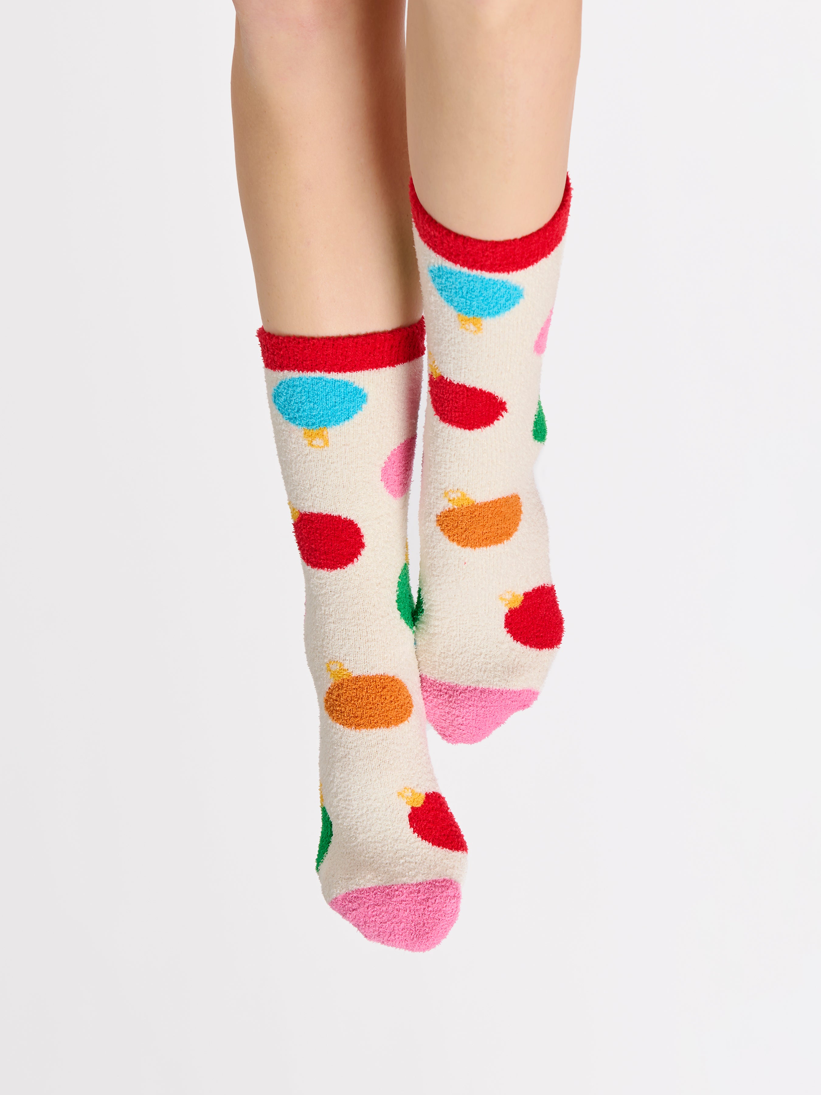 Ornament Fuzzy Socks