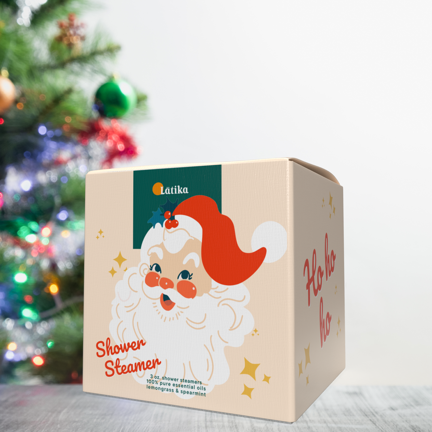 Santa Single Shower Steamer Cube