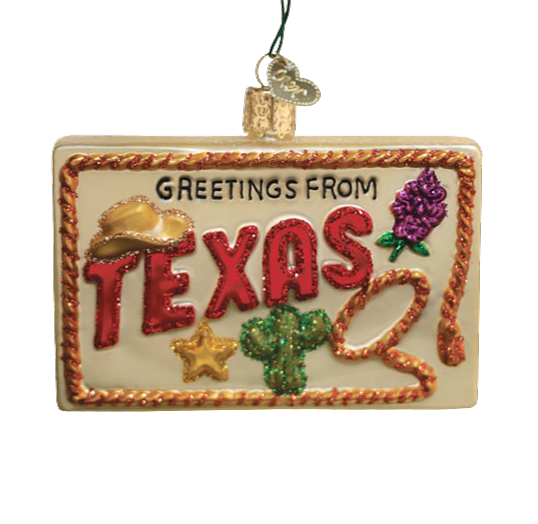 Texas Postcard Ornament