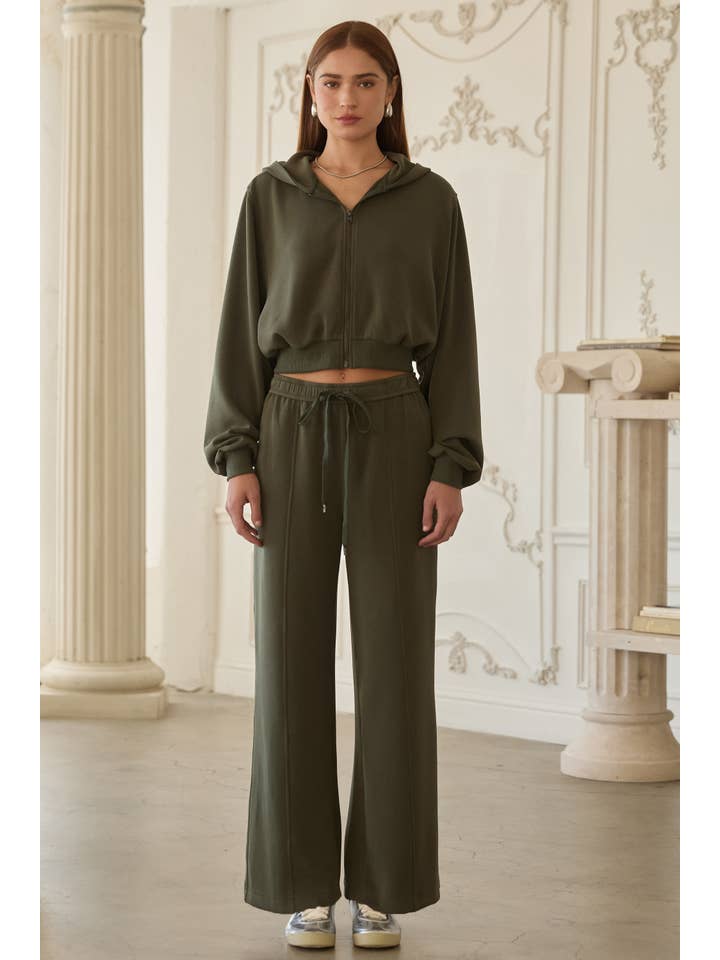 Jetsetter Pull On Pants - Dark Olive