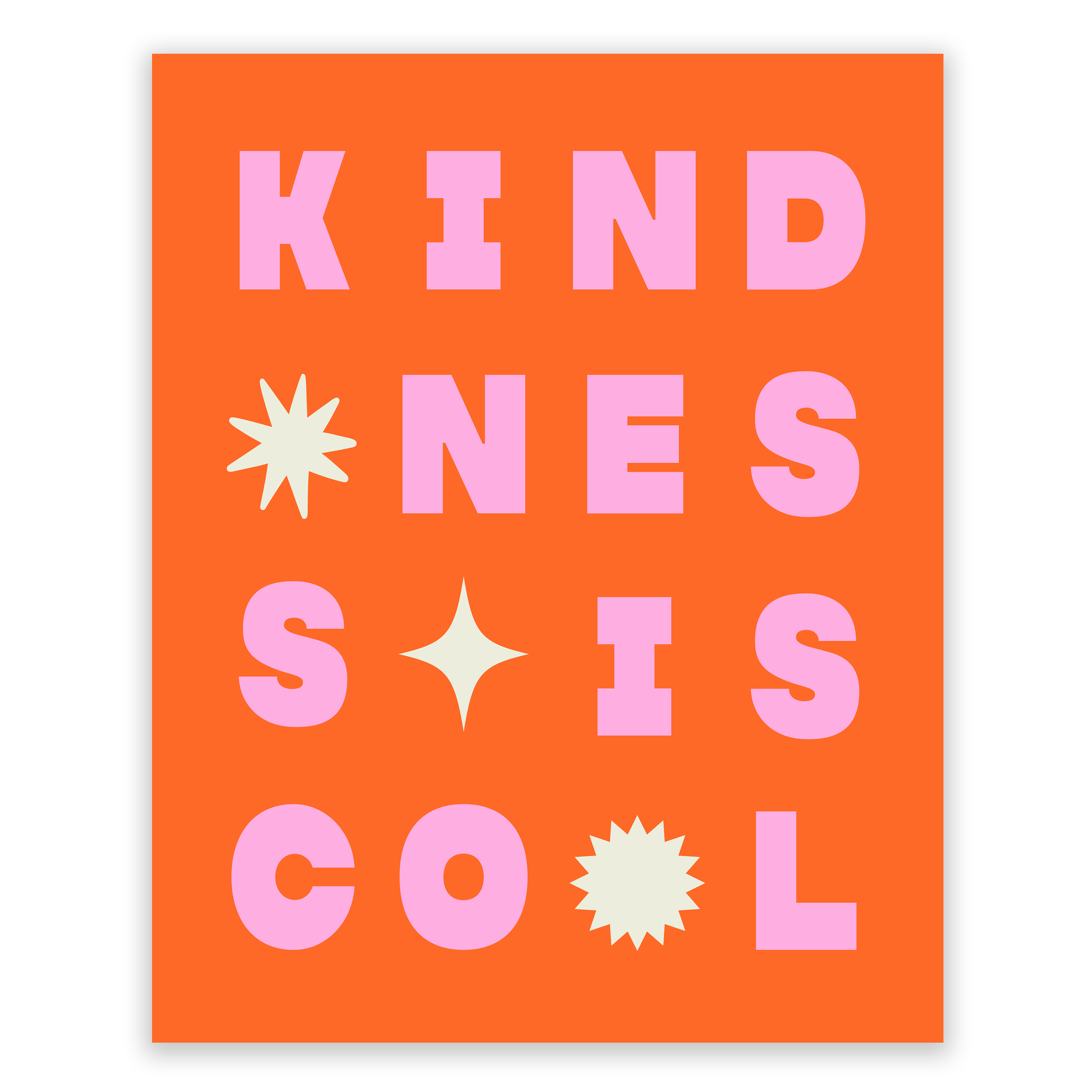 Kindness Is Cool Art Print