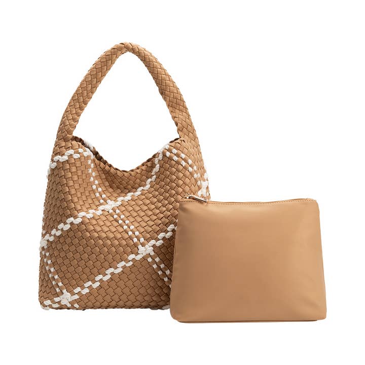 Johanna Vegan Shoulder Bag - Sand