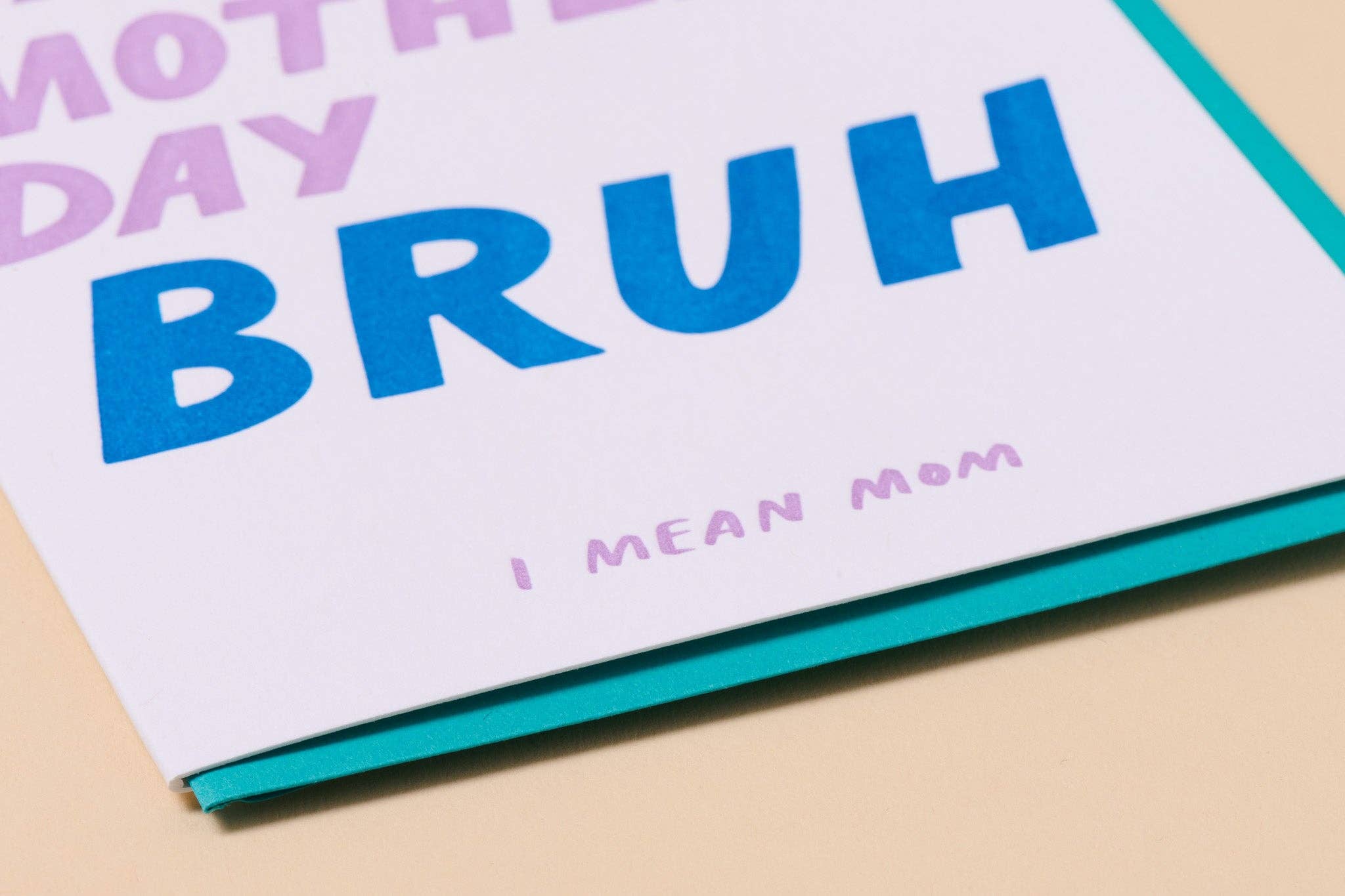 HMD Bruh Letterpress Card