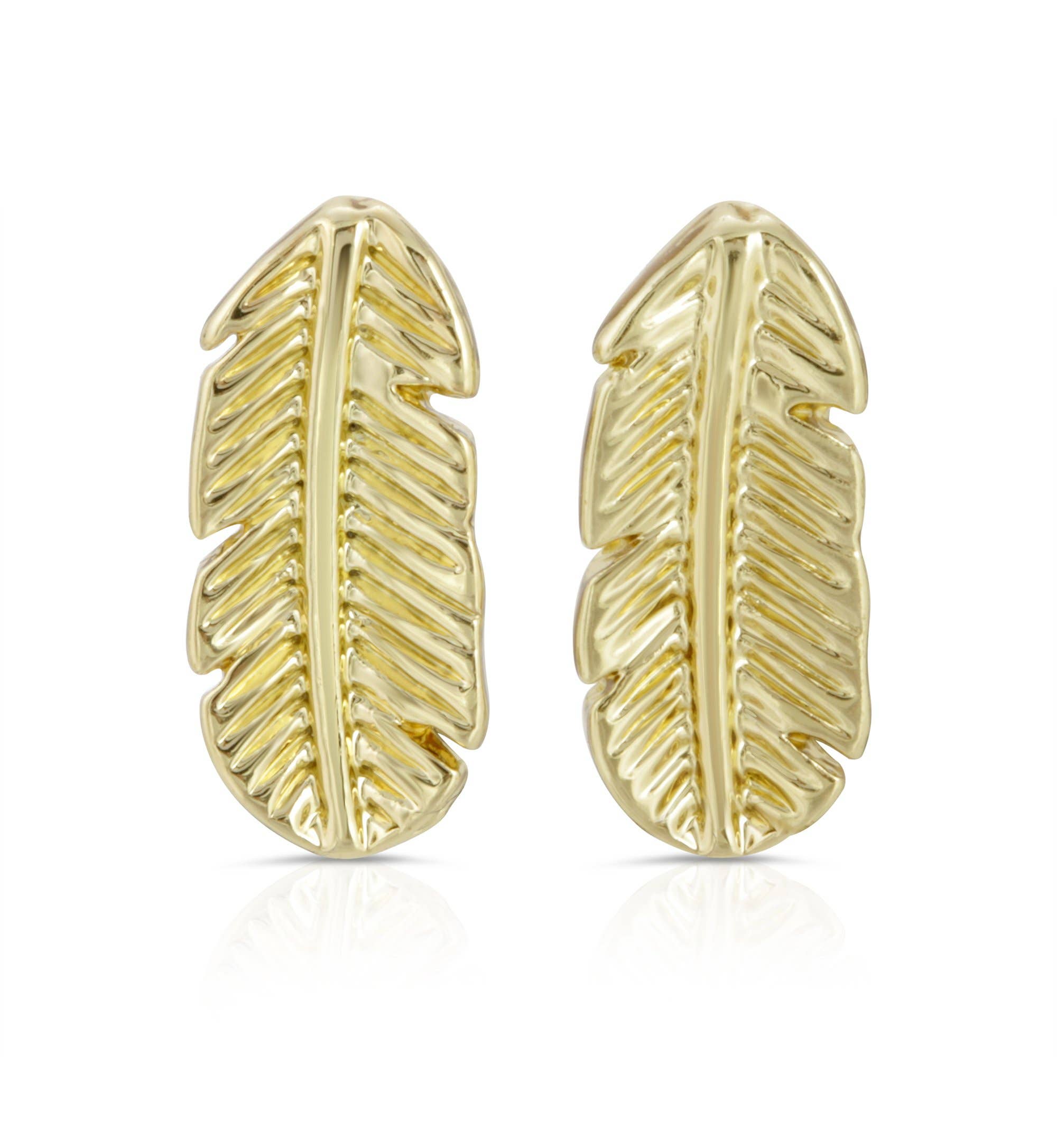 Natural Beauty New Moon Gold Earrings