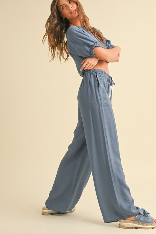 Textured Fabric Loose Pants *FINAL SALE*