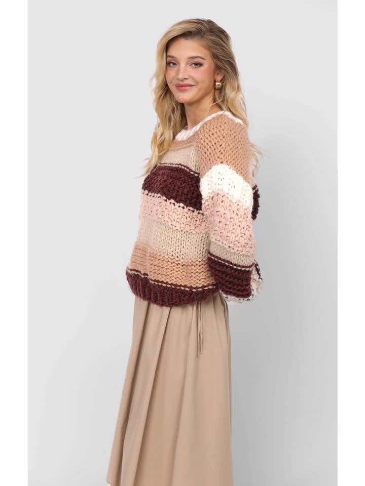 Butter Pecan Chunky Sweater
