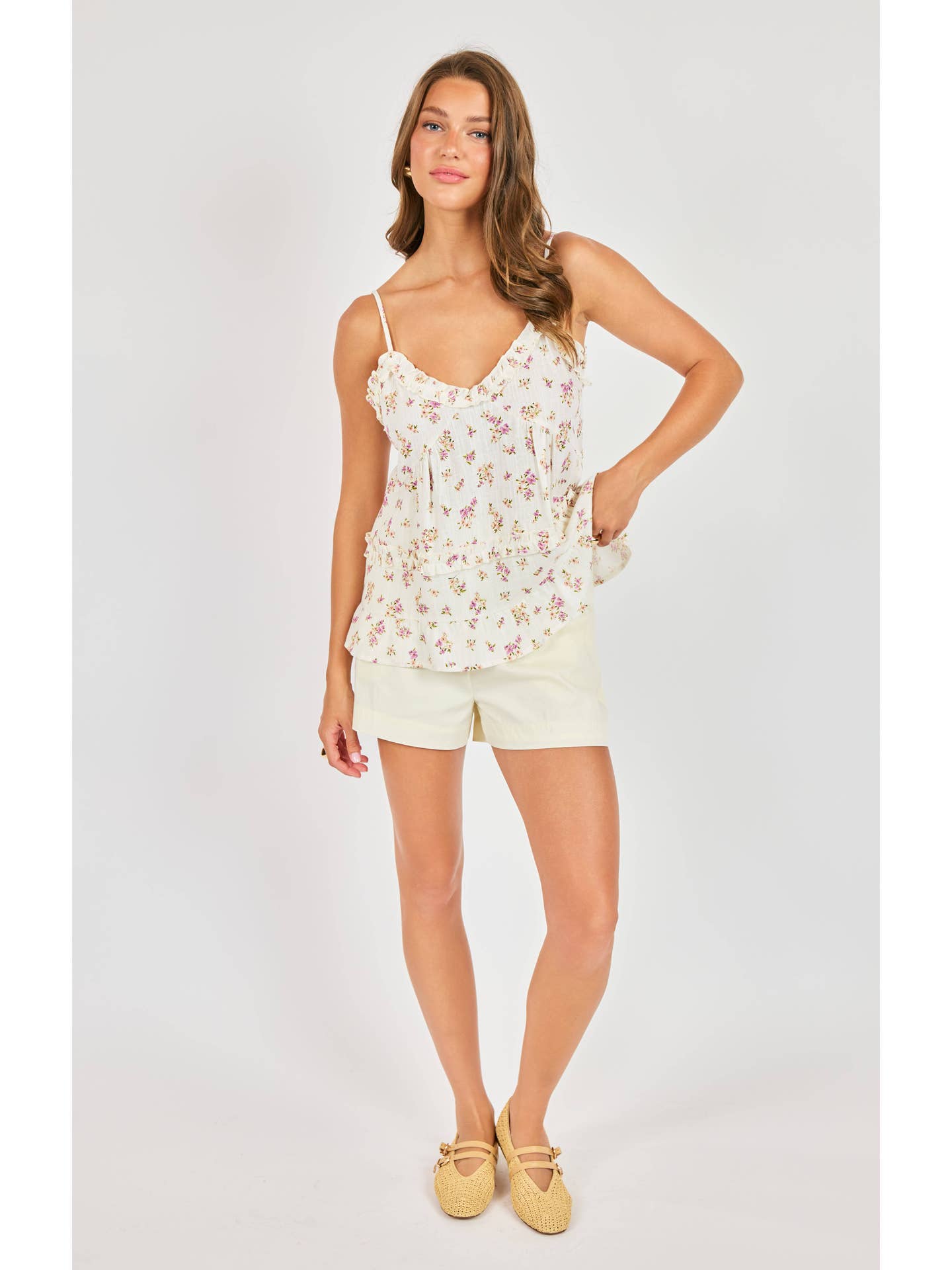Bouquet Ruffle Cami