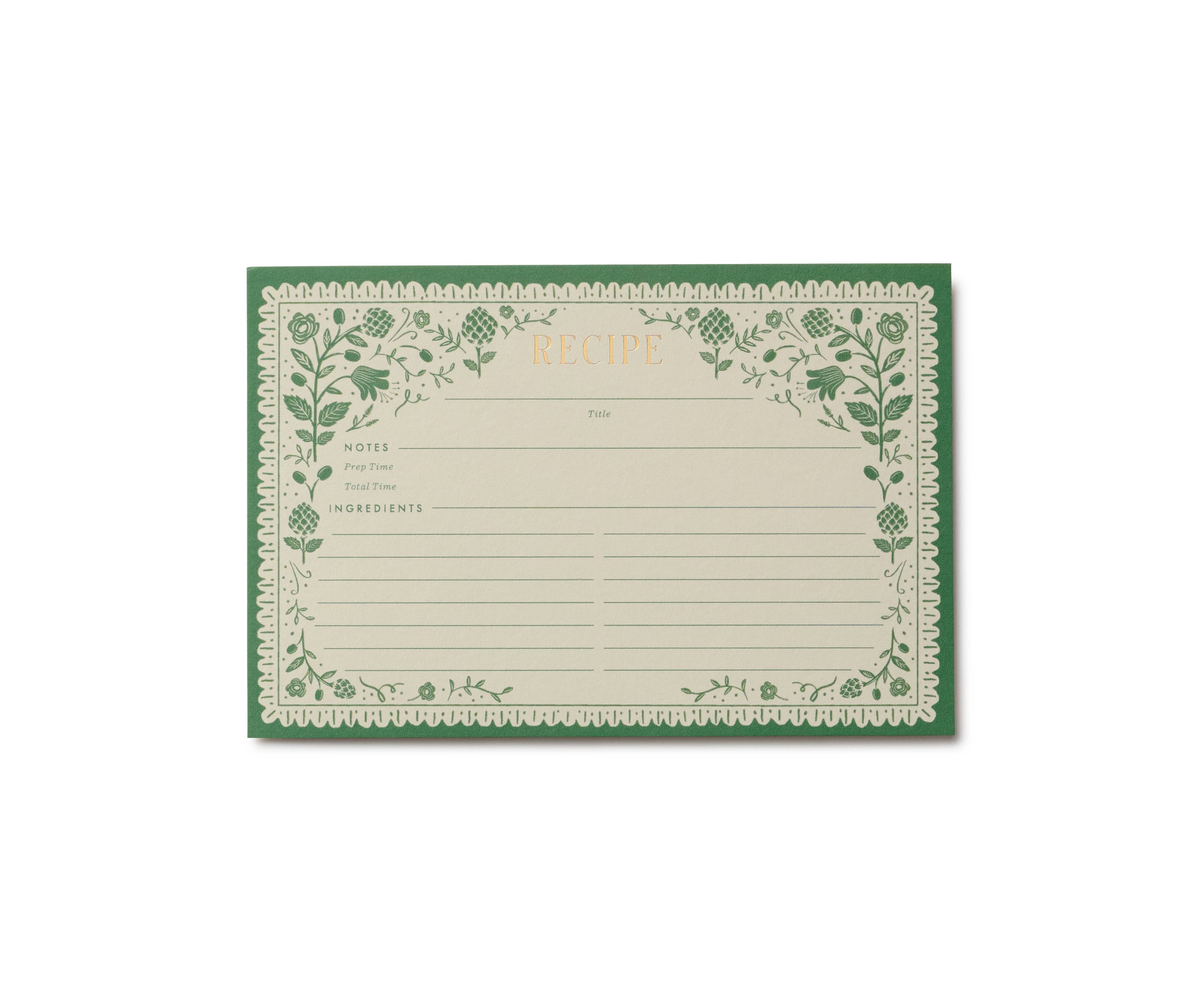 Artichoke Recipe Card Pack