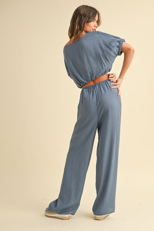 Textured Fabric Loose Pants *FINAL SALE*