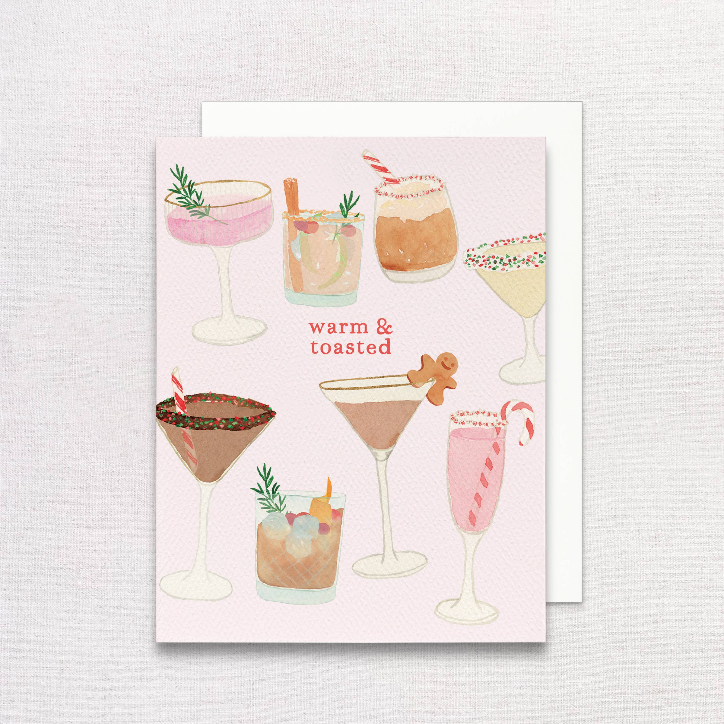 Holiday Cocktails Greeting Card