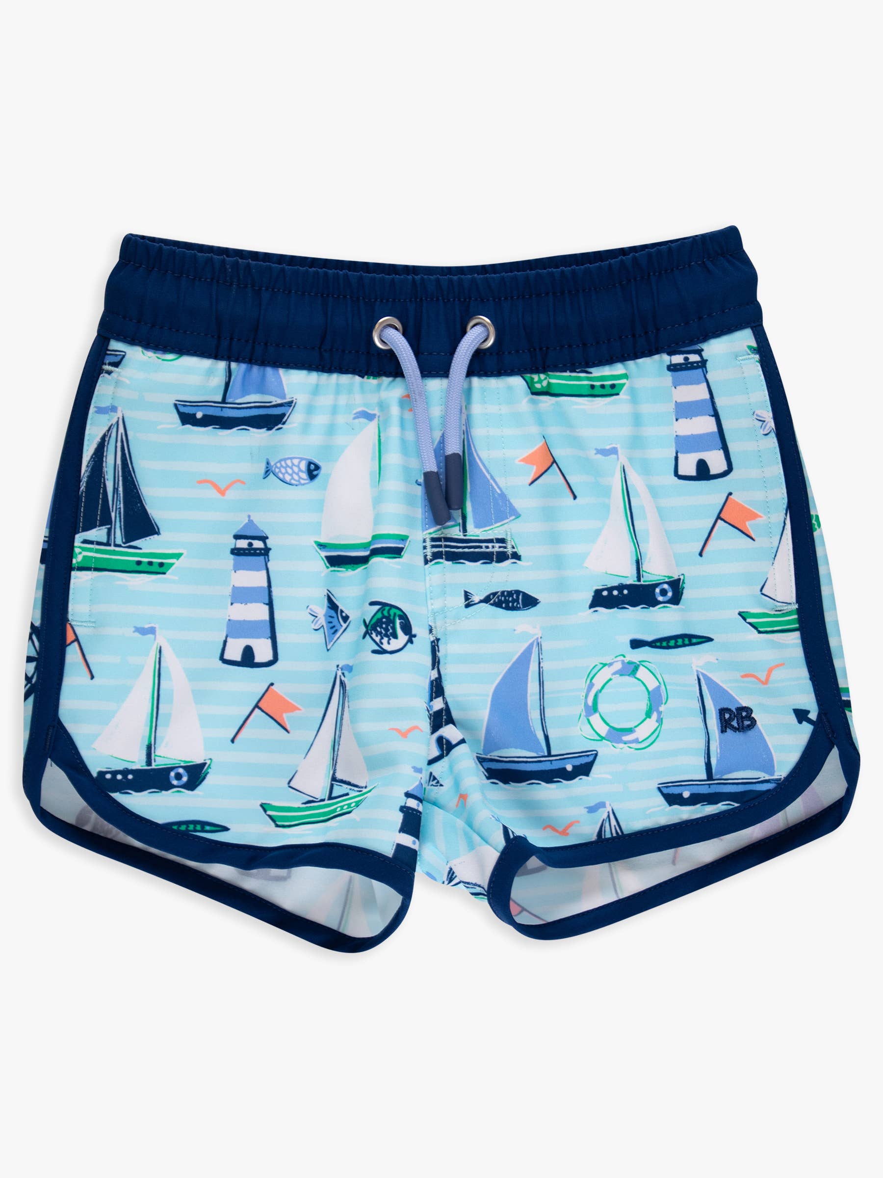 Performance Hybrid Dolphin Swim Trunks -  Blue Sweet Sails *FINAL SALE*