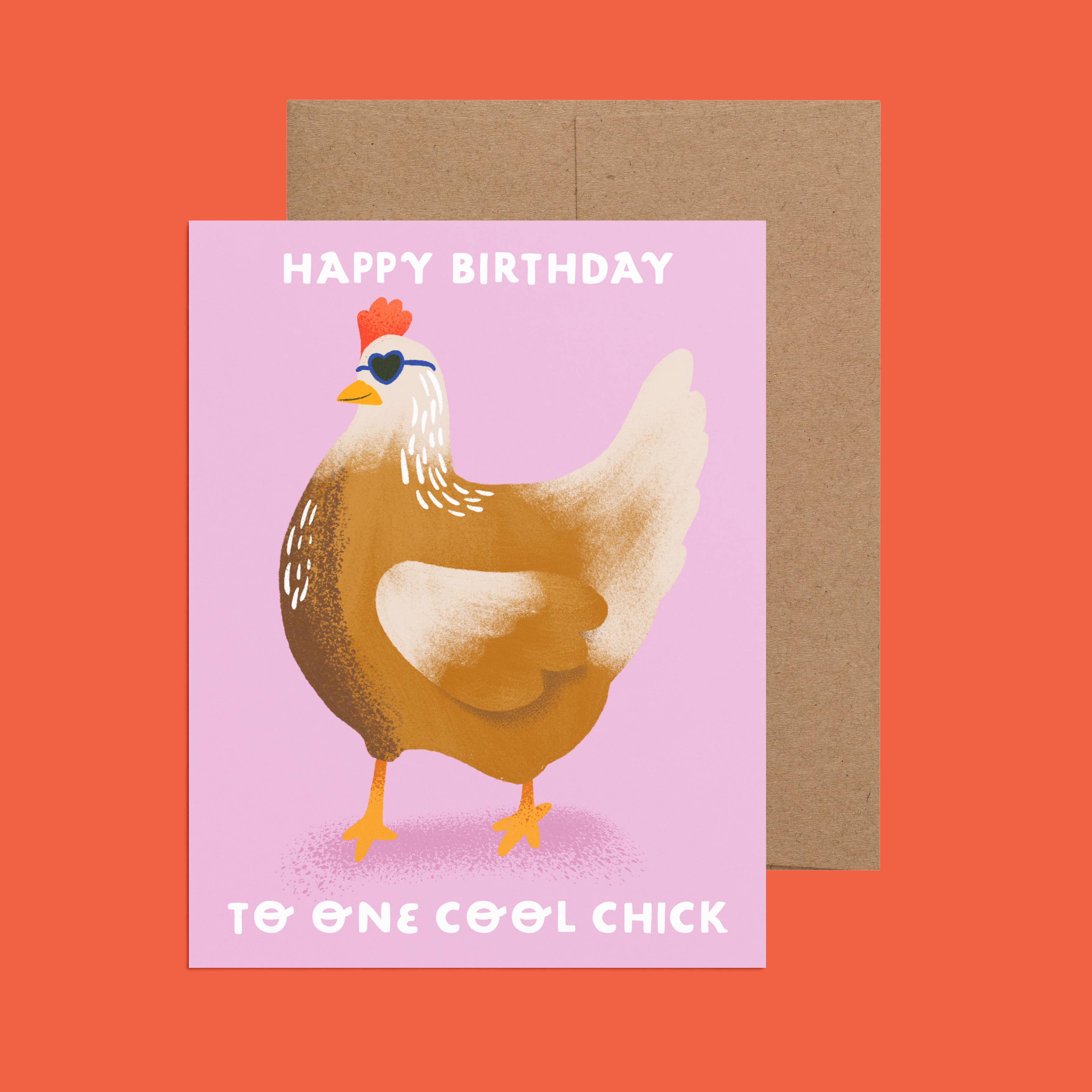 Cool Chick Birthday Greeting Card