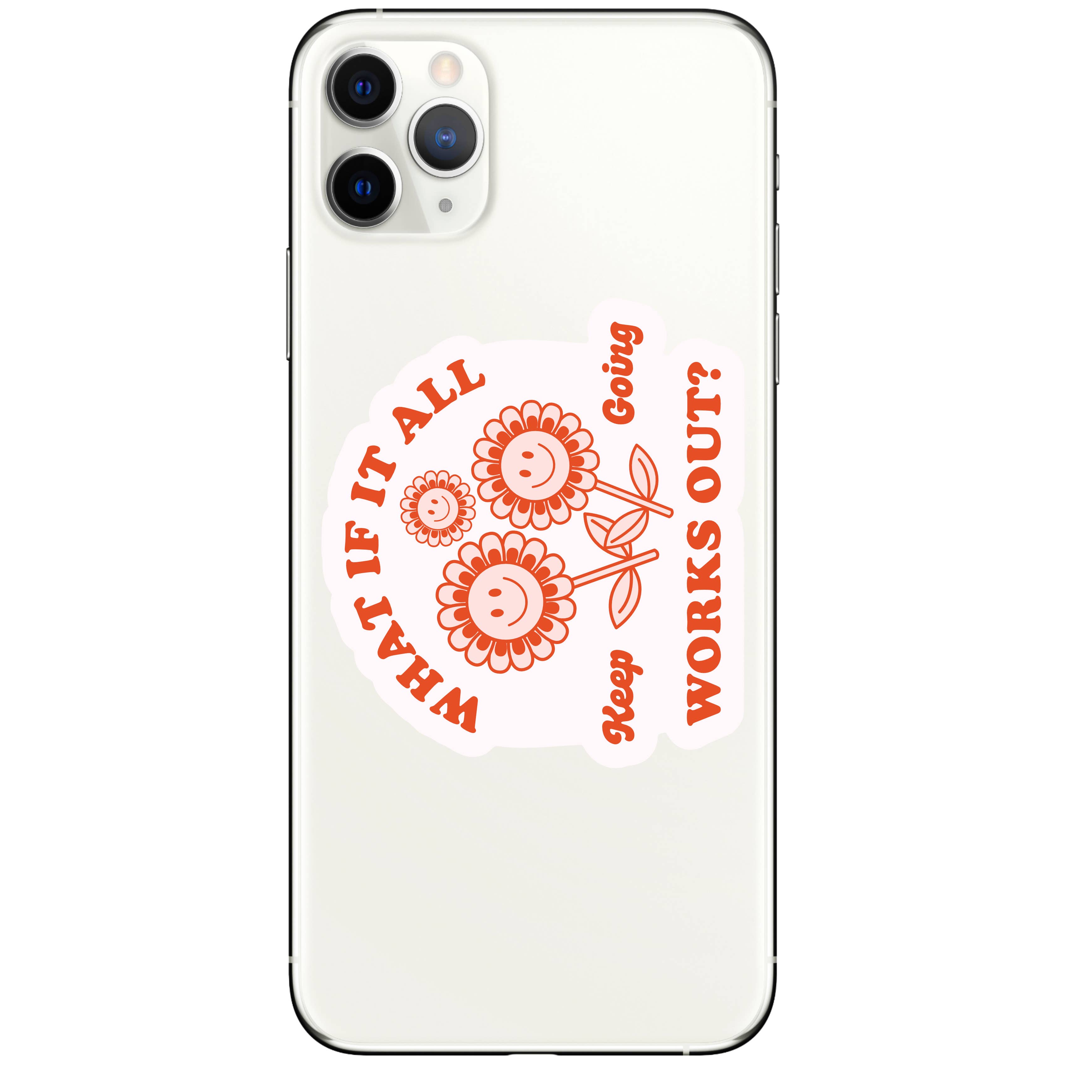 Keep Going Flower Sticker