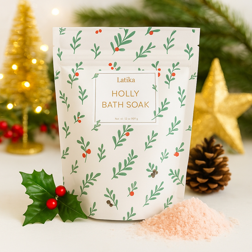 Christmas Holly Fizzing Bath Soak