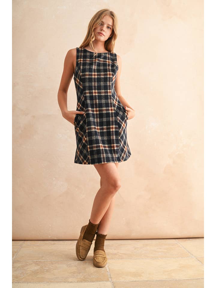 Make It Plaid Mini Dress