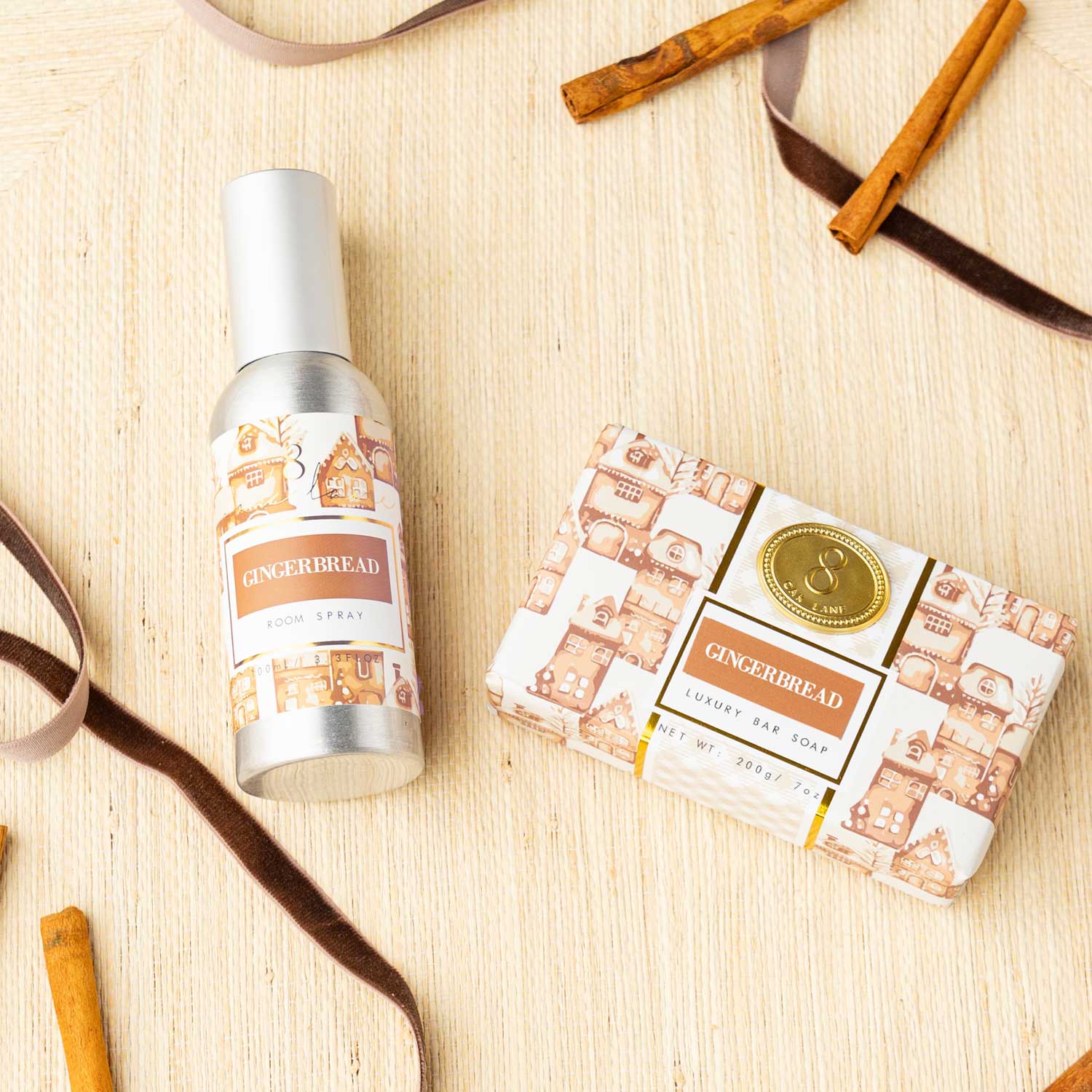 Gingerbread Wrapped Bar Soap