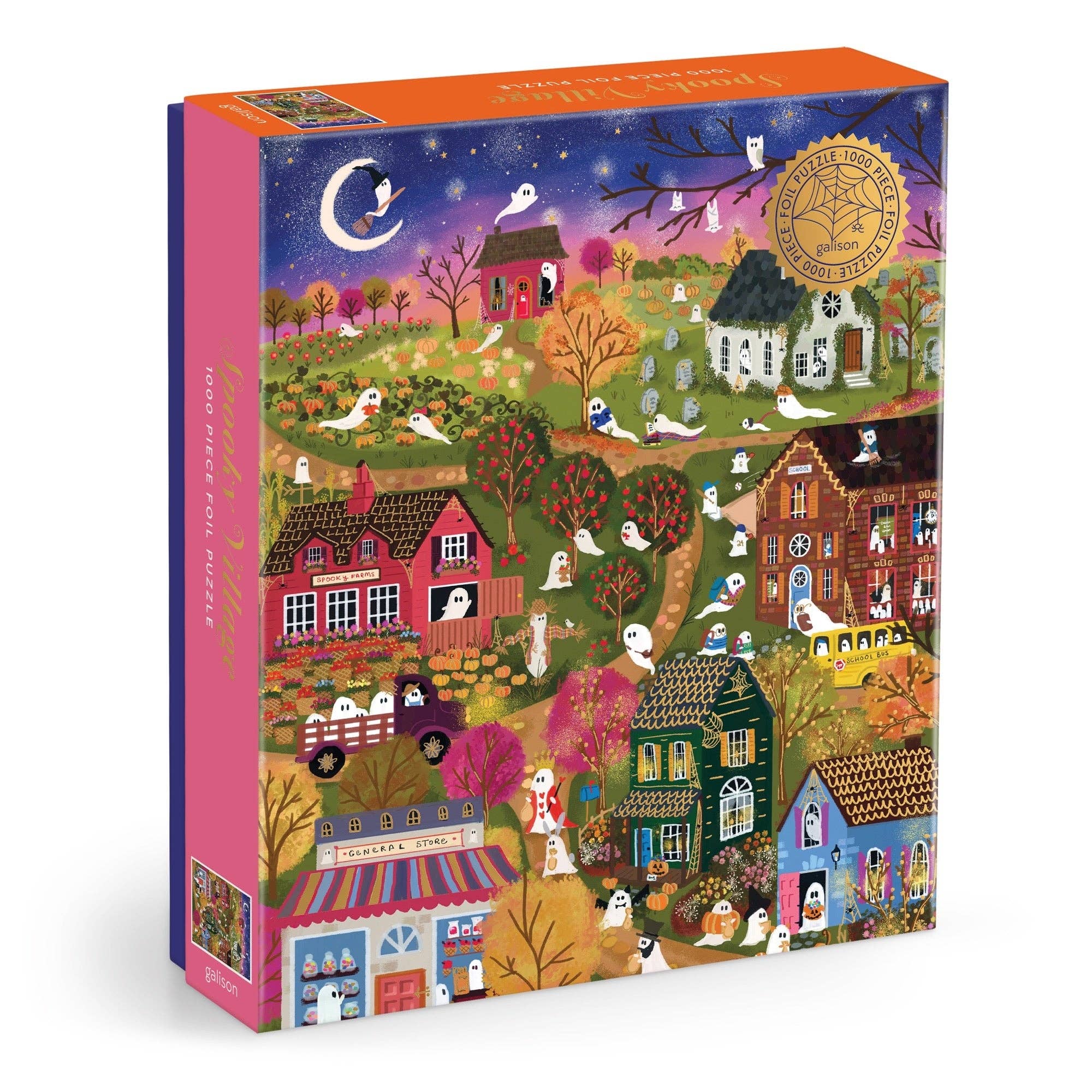 Spooky Village 1000 Piece Foil Puzzle