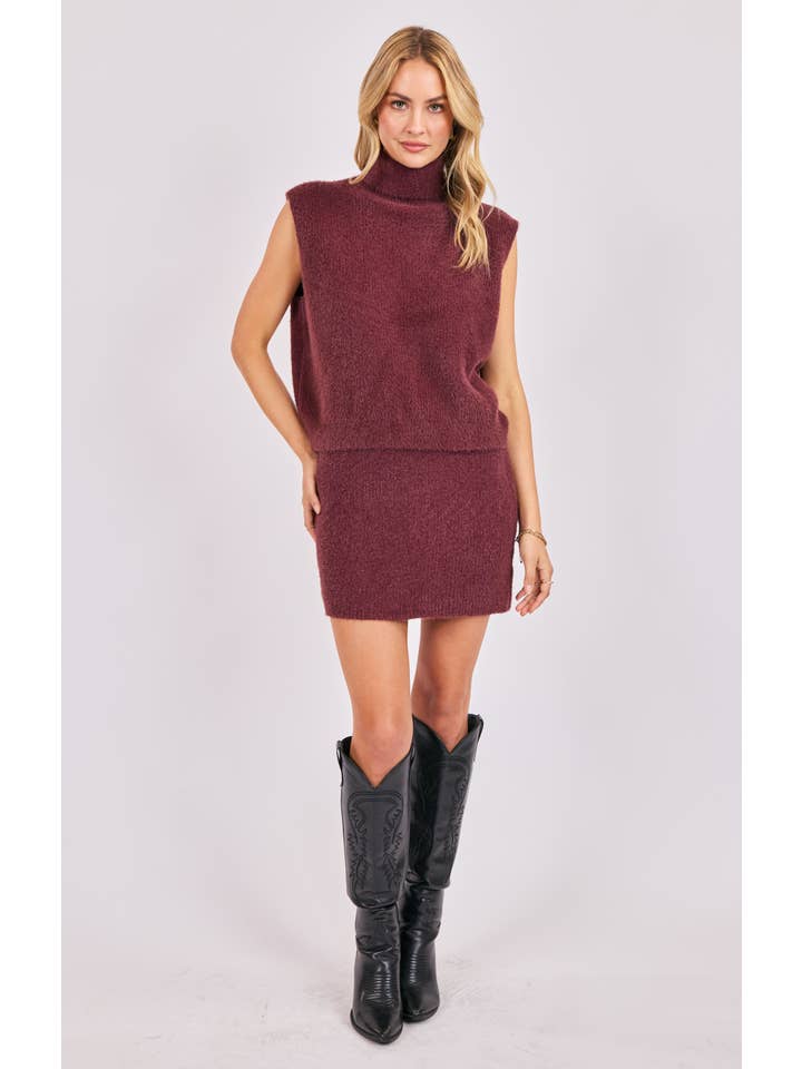 Crosby Fuzzy Mini Skirt